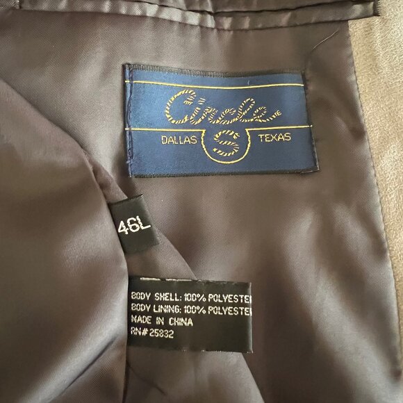 Circle S Western Jacket Suede-like. Size 46L - Picture 4 of 4